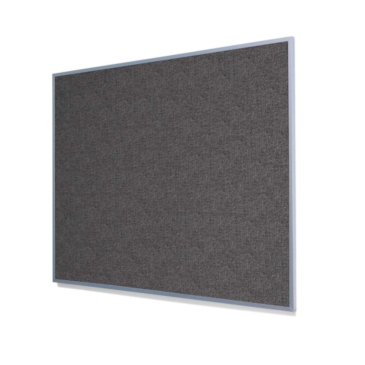 Guilford of Maine FR701 Medium Grey Cork Board with Narrow Light Aluminum Frame
